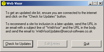 Web Visor Instructions